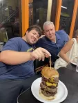 3lb Colossal Cheeseburger Food Challenge at Chick and Ruth's Delly